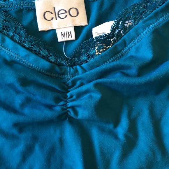 CLEO CAMI - NWT - DEEP TEAL SIZE MEDIUM CAMISOLE TANK ADJUSTABLE STRAPS #076 - Picture 5 of 10